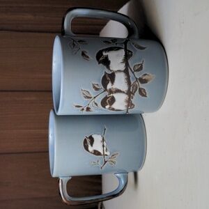 Vintage Otagiri Japan Set of 2 Bird Mugs